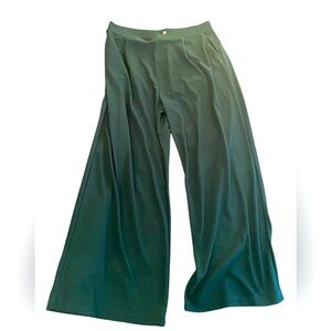 Halara Teal Women's Wide Leg Pull On Pants, NWT, 2 front pockets